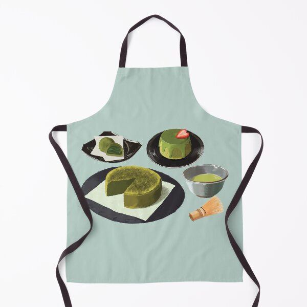 Item preview, Assorted Matcha Desserts - Hot Green Tea, Cake, Mochi and Pudding designed and sold by Alicia Chee.