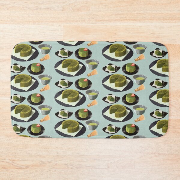 Item preview, Assorted Matcha Desserts - Hot Green Tea, Cake, Mochi and Pudding designed and sold by Alicia Chee.