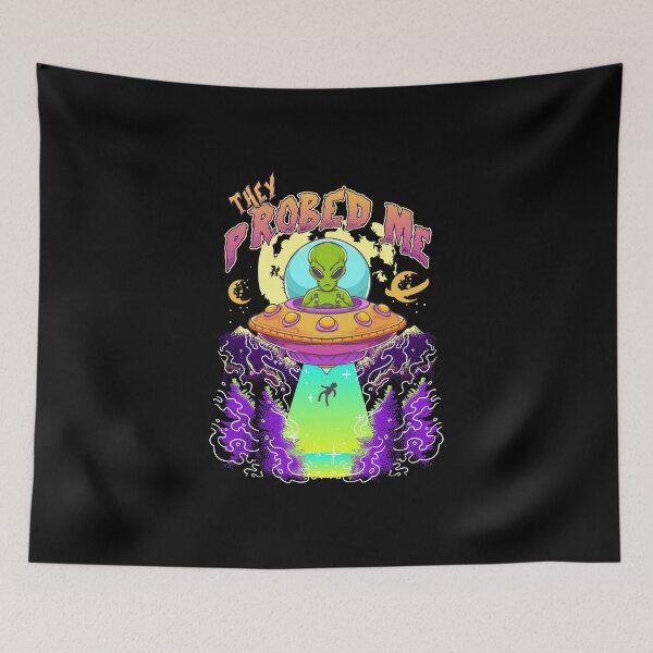 Item preview, They Probed Me Funny UFO Aliens Spacecraft Alien Abduction designed and sold by Andy8891.