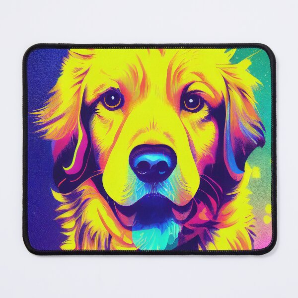 Item preview, Golden Retriever - Synthwave - Popart designed and sold by PeanutArtCorner.