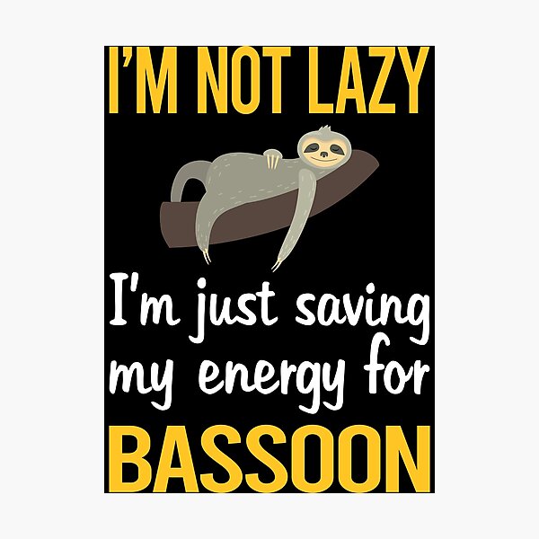 Item preview, Saving Energy Bassoon Bassoonist designed and sold by Dividestore.