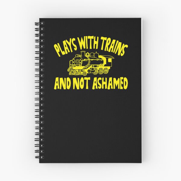 Item preview, Plays with Trains - and Not Ashamed! | Fun Model Railroad Graphic designed and sold by WilsonCreekArts.