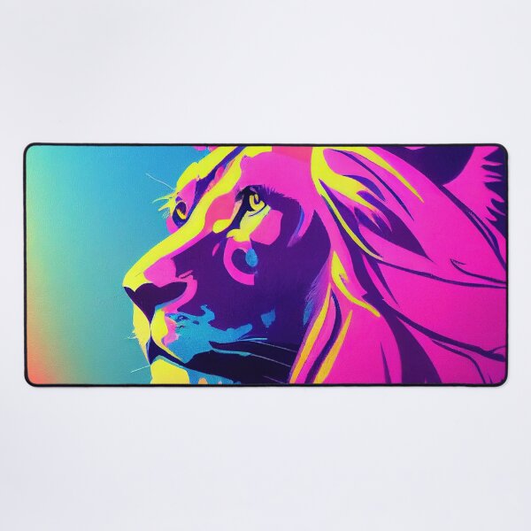 Item preview, Lion -Pop Art - Synthwave designed and sold by PeanutArtCorner.