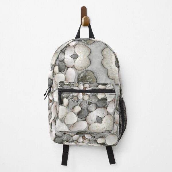 Item preview, light grey circular design with central star from naturally coloured beach pebbles designed and sold by mister-john.