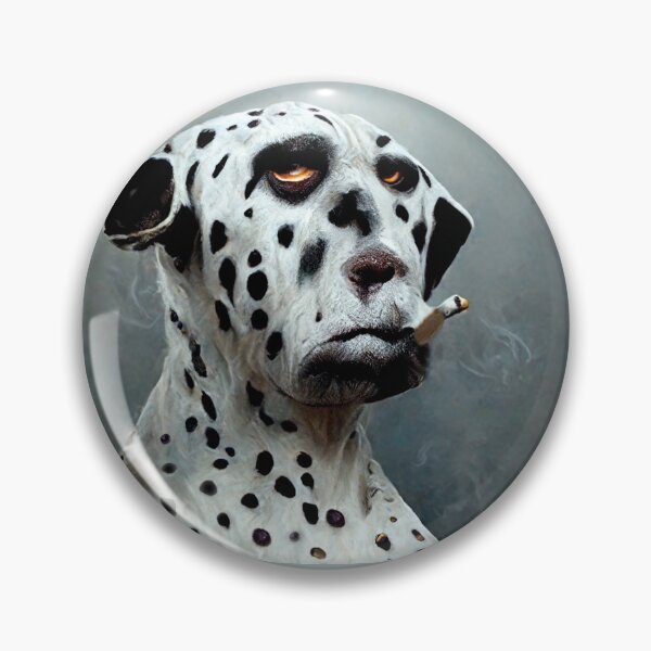 Item preview, DARREN, an ai generated image of a dalmatian smoking. designed and sold by AiCharacters.