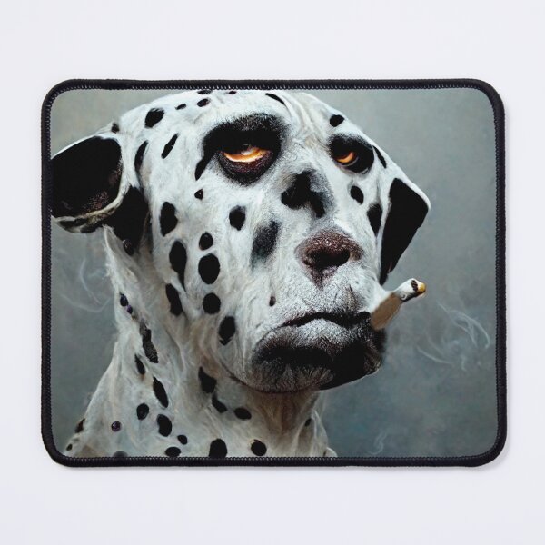 Item preview, DARREN, an ai generated image of a dalmatian smoking. designed and sold by AiCharacters.