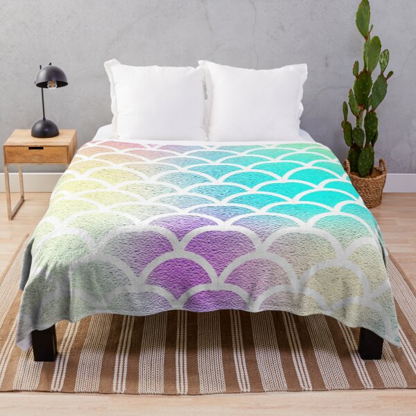 Item preview, Multicolor Mermaid Scales designed and sold by PotluckPrints.