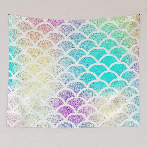Item preview, Multicolor Mermaid Scales designed and sold by PotluckPrints.