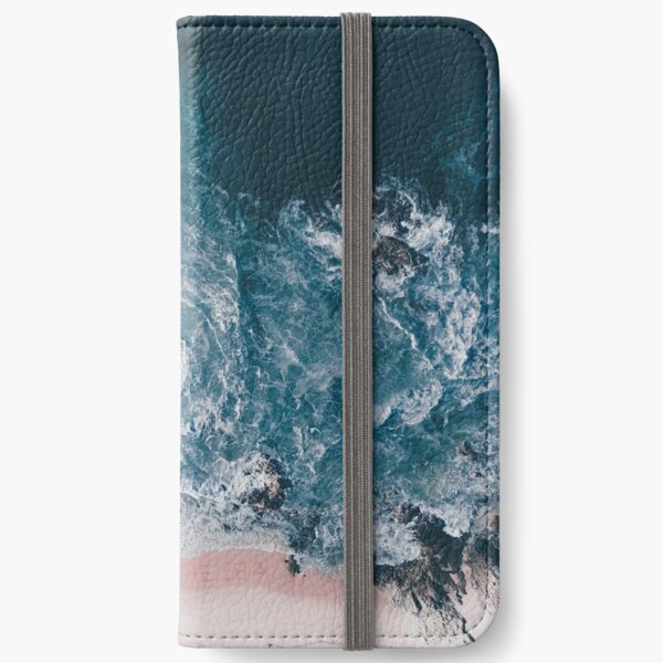 I love the sea - written on the sand iPhone Wallet