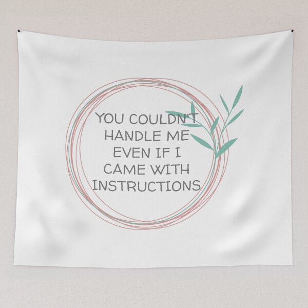 Item preview, YOU COULDN'T HANDLE ME, LEAF CIRCLE designed and sold by dogwoodandthyme.