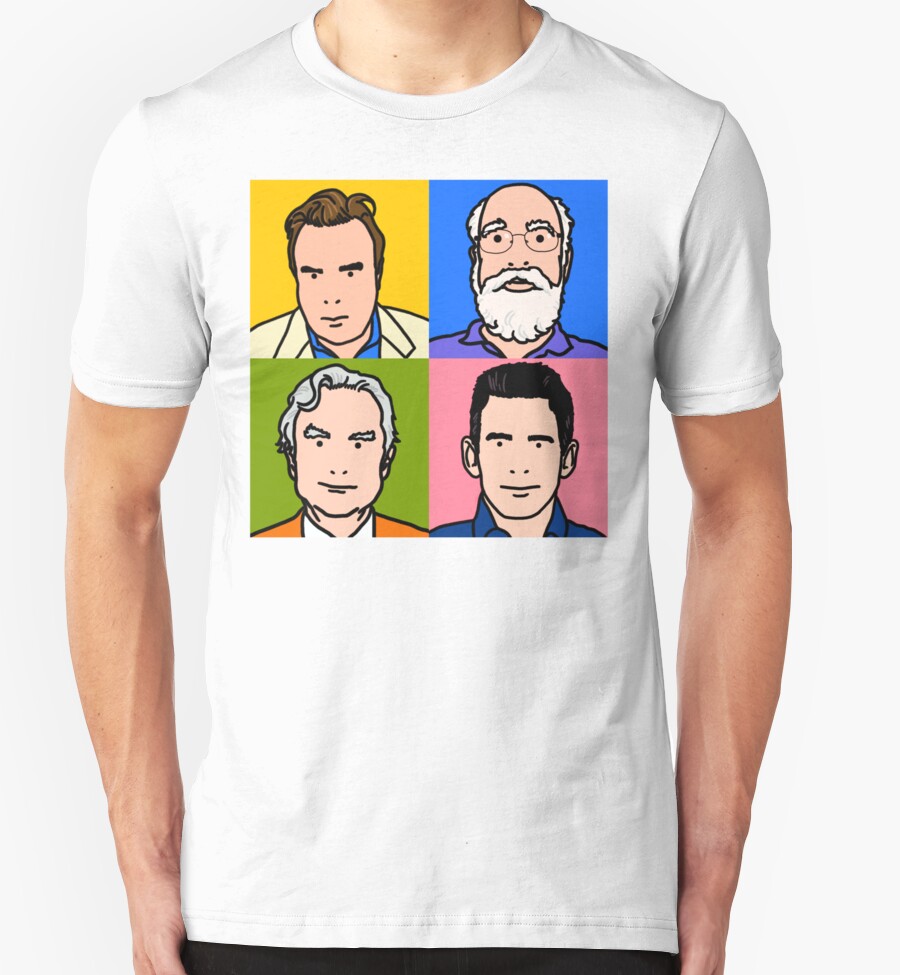 dawkins dennett harris hitchens t shirt
