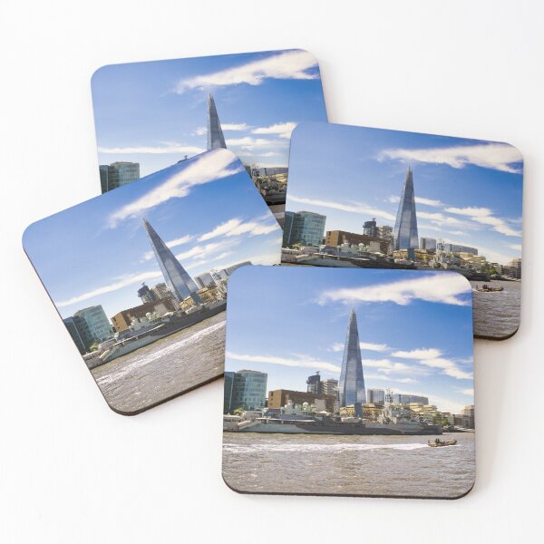 Item preview, Thames cityscape with HMS Belfast designed and sold by Ann Biddlecombe.