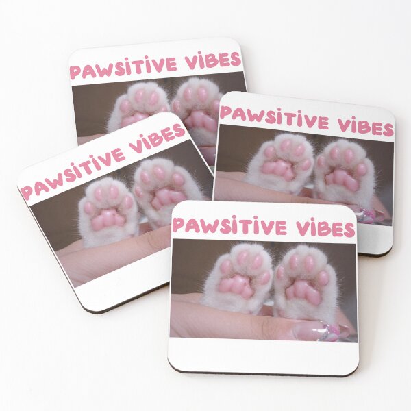Item preview, Pawsitive vibes pun designed and sold by anstore0.