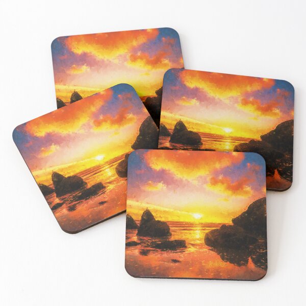 Item preview, Malibu Leo Carrillo Beach Sunset, Malibu Point Dume Coast Aesthetic, Sunset Malibu Beach Aesthetic Wallpaper, Malibu California Aesthetic Sunset Beach designed and sold by Paintcorner.