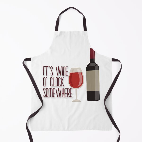 Item preview, It's wine o'clock somewhere pun designed and sold by anstore0.