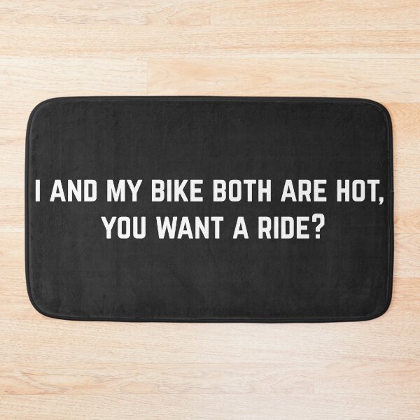Item preview, I and my bike both are hot, you want a ride cool helmet or funny motorcycle designed and sold by thesmokeydogs.