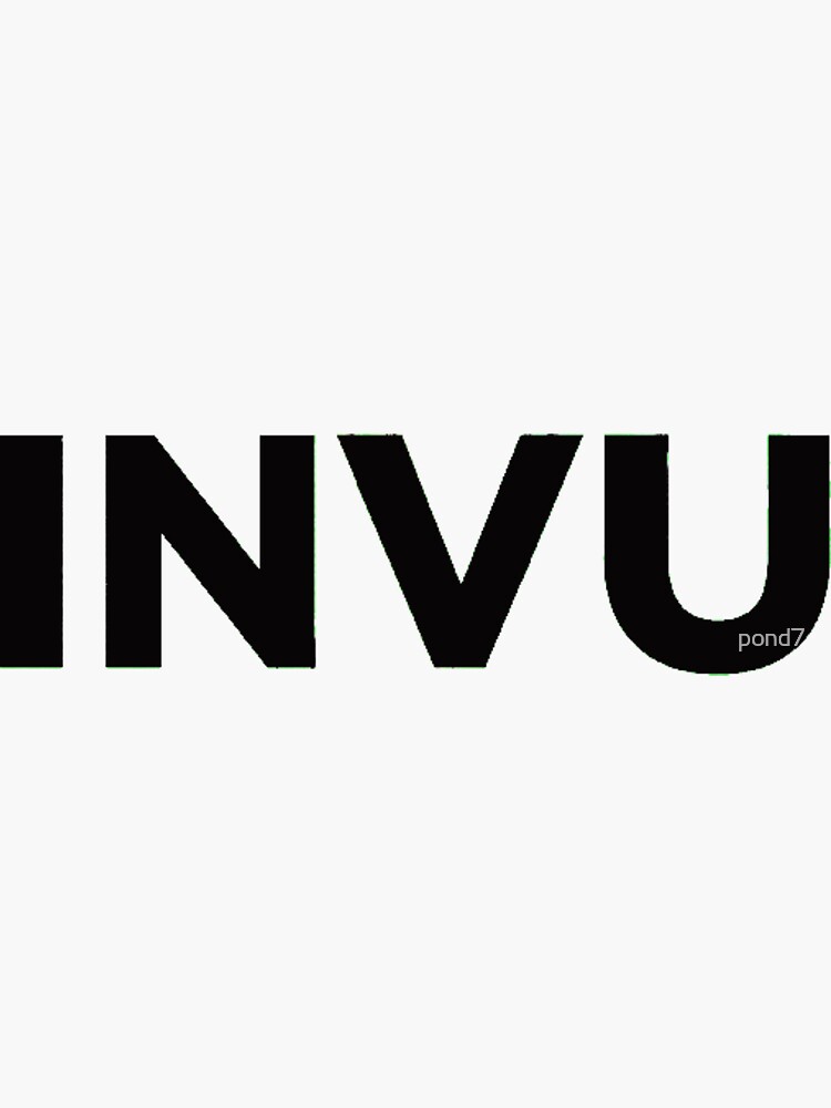 "invu" Sticker for Sale by pond7 | Redbubble