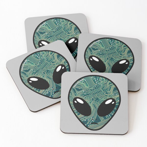 Item preview, Alien head - Circuits skin designed and sold by AreaStickers.