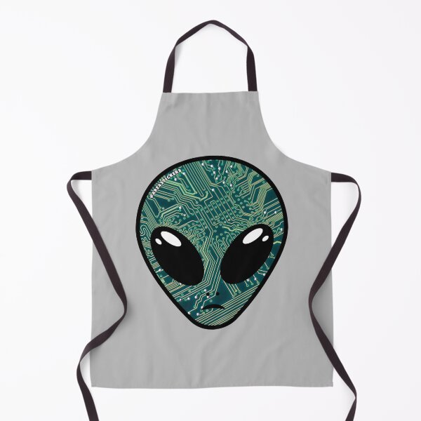 Item preview, Alien head - Circuits skin designed and sold by AreaStickers.