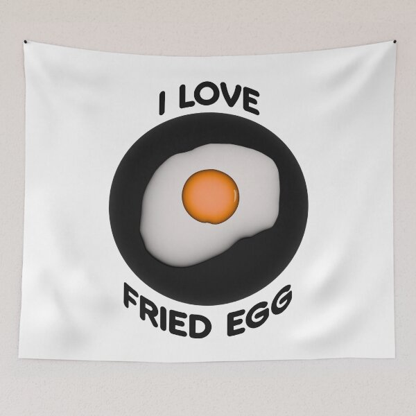 Item preview, I Love Fried Egg designed and sold by Tazadahar.