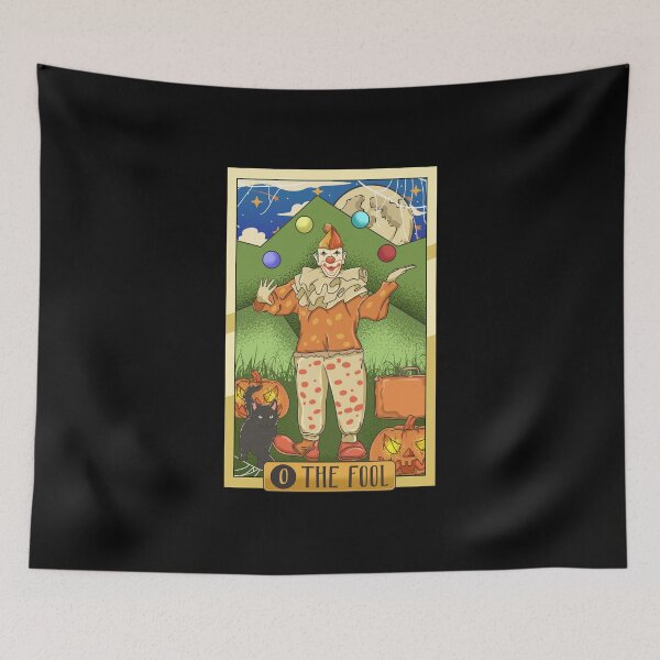 Item preview, Tarot Card Reading Major Arcana Halloween Clown The Fool designed and sold by Andy8891.