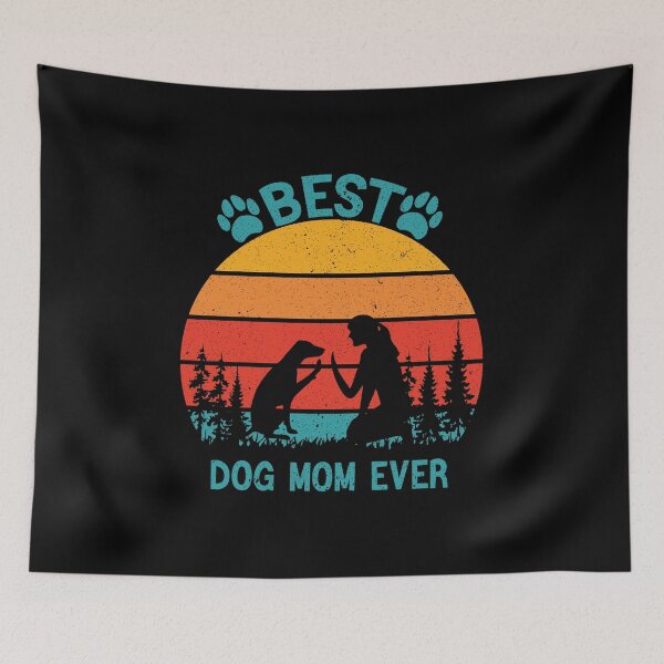 Item preview, Best dog mom ever. designed and sold by FallInLoveCo.