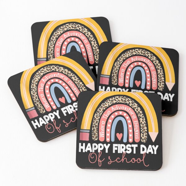 Item preview, Happy First Day Of School Rainbow Leopard Teacher Student  designed and sold by Anoirshop ⭐⭐⭐⭐⭐.