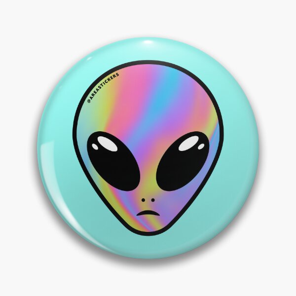 Item preview, Alien head - Colors skin designed and sold by AreaStickers.
