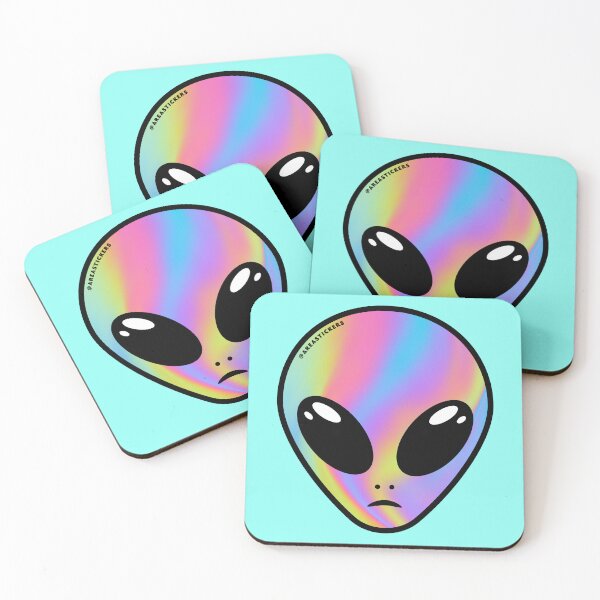 Item preview, Alien head - Colors skin designed and sold by AreaStickers.