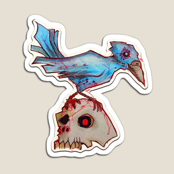 Item preview, Blue Bird on a Skull designed and sold by House of the Horde.