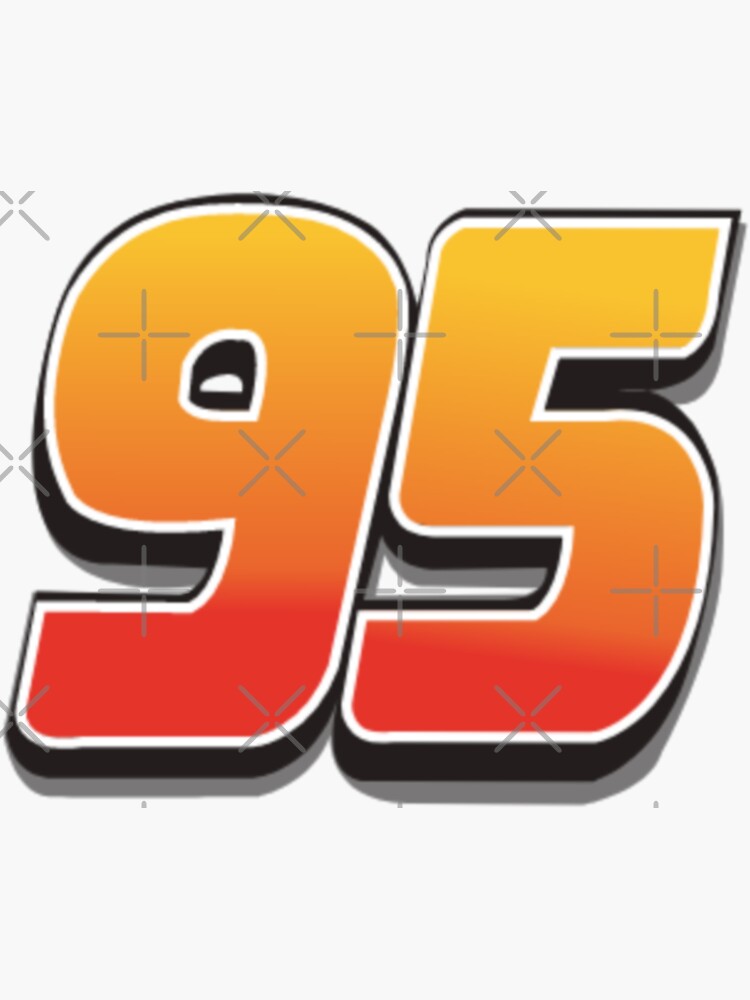 "95 lightning Mcqueen " Sticker for Sale by ALAnimes | Redbubble
