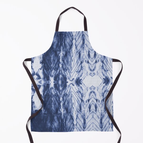 Item preview, Shibori arashi tie dye indigo blue white stripes designed and sold by marufemia.