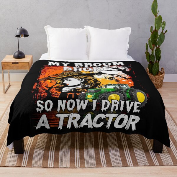 Item preview, My Broom Broke So Now I Drive A Tractor halloween horror cool funny designed and sold by beckadamr.