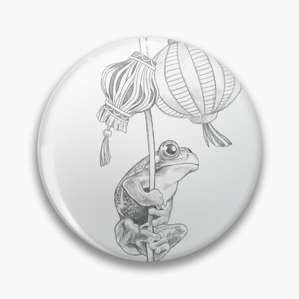 Item preview, Toad with chinese lanterns designed and sold by RNIArt.