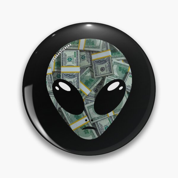 Item preview, Alien head -  Money skin designed and sold by AreaStickers.