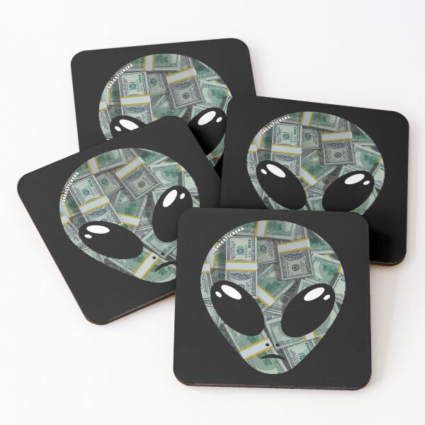 Item preview, Alien head - Money skin designed and sold by AreaStickers.
