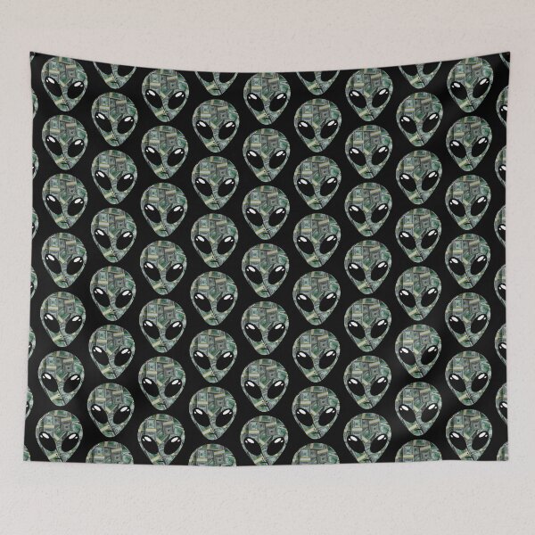 Item preview, Alien head - Money skin designed and sold by AreaStickers.