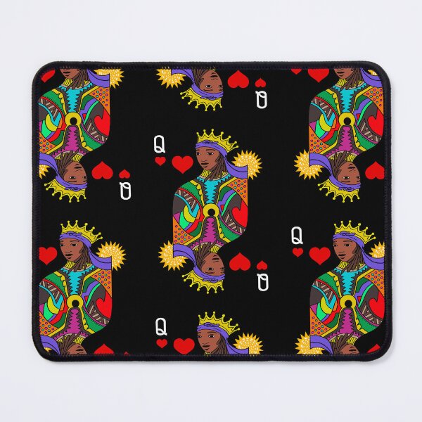 Item preview, Hand drawn Black Queen of hearts playing card artwork designed and sold by Giovanni-c.