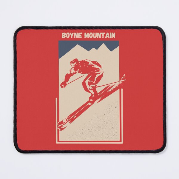 Item preview, Boyne Mountain in Boyne Falls, Michigan, USA, North America - Vintage Red Ski Poster for Mountain Alpine Skier designed and sold by Vintage-TM.