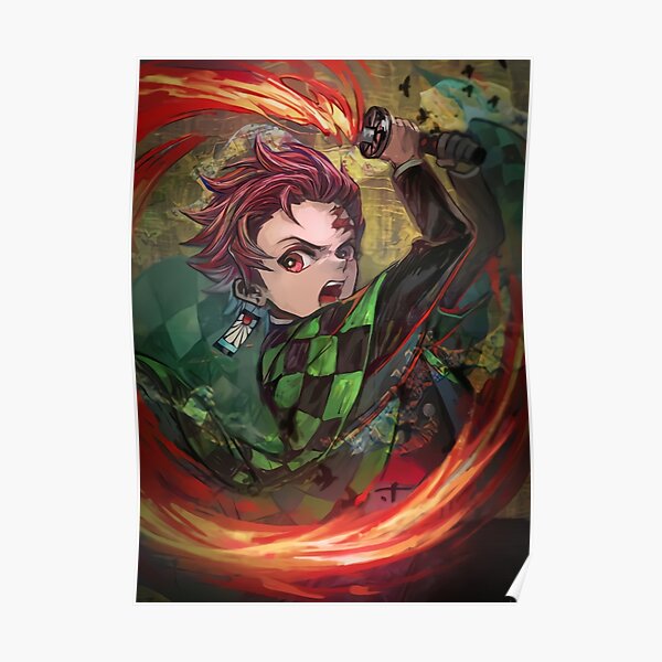 Anime Héroe Sol Espada Tanjir0 Póster