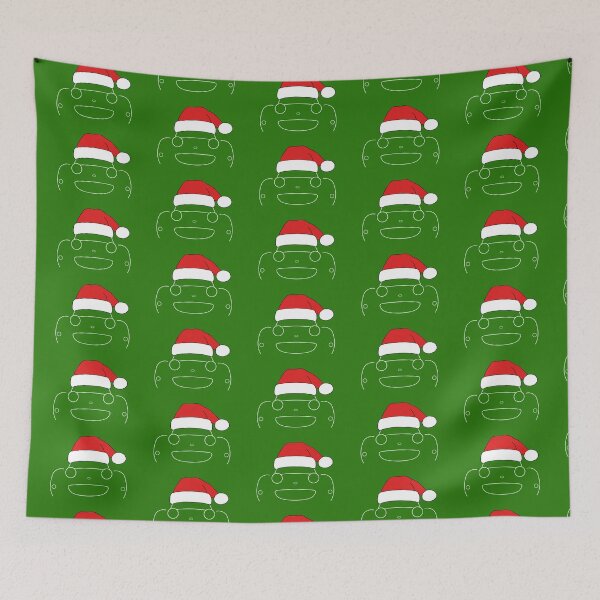Item preview, Austin-Healey Frogeye Sprite classic car Christmas hat edition white designed and sold by soitwouldseem.