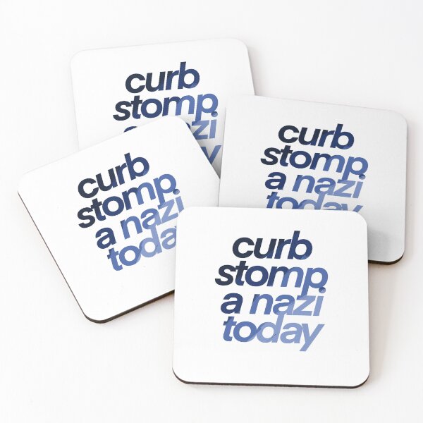 Item preview, Curb stomp a naz! - antifasc!sm design designed and sold by cetfish.