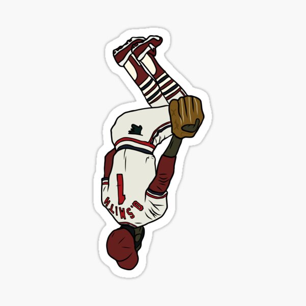 &ldquo;Ozzie Smith Backflip&rdquo; Sticker for Sale by RatTrapTees | Redbubble