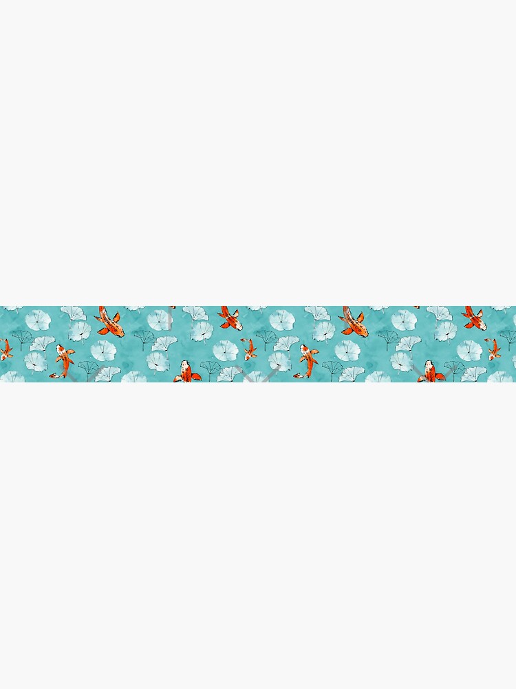 Waterlily koi in turquoise by adenaJ