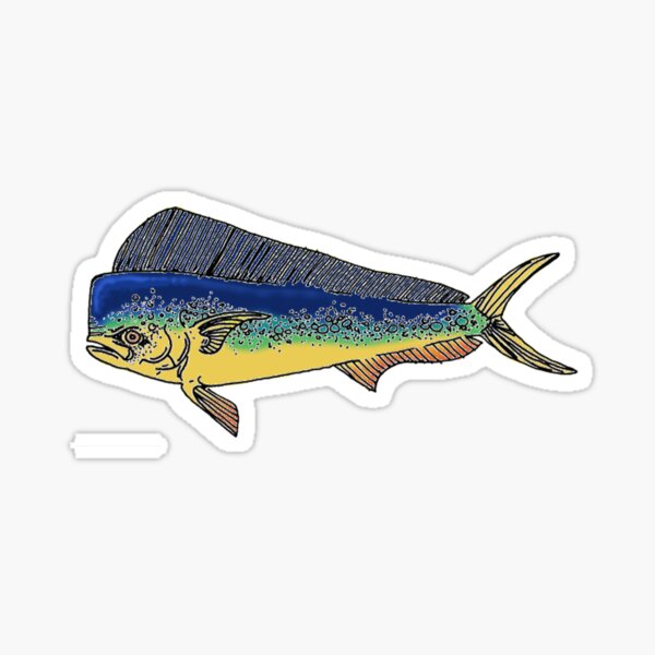 Vista previa del artículo con la obra «Mahi Mahi - Pez dorado», diseñado y vendido por Clever-Corvus.