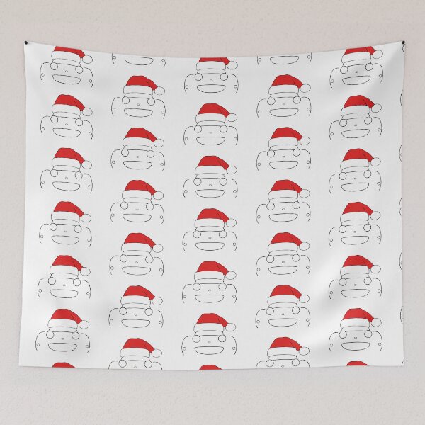 Item preview, Austin-Healey Frogeye Sprite classic car Christmas hat edition black designed and sold by soitwouldseem.