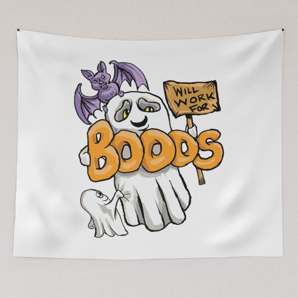 Item preview, Funny Halloween Will Work For Booos Ghost designed and sold by BufFord71.