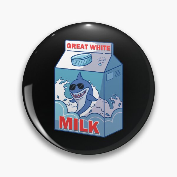 Item preview, Great White Shark Milk Box Carton Pack Funny Quirky Pun designed and sold by Andy8891.