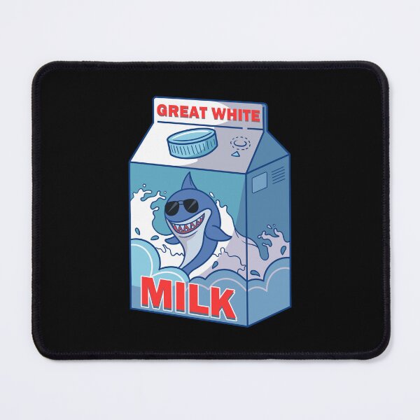 Item preview, Great White Shark Milk Box Carton Pack Funny Quirky Pun designed and sold by Andy8891.