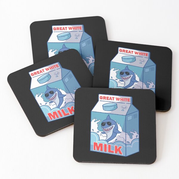 Item preview, Great White Shark Milk Box Carton Pack Funny Quirky Pun designed and sold by Andy8891.